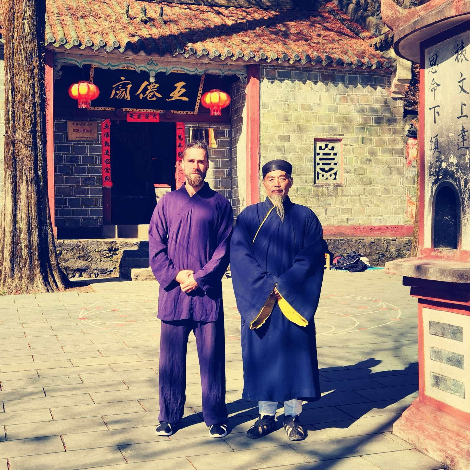 Nicolas Lehr and Li Shifu (Abbot Xing De)